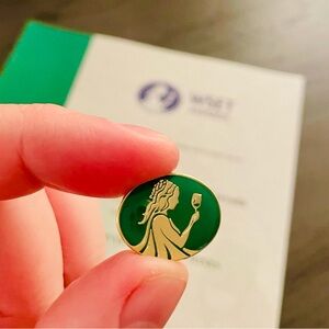 WSET Lapel Pin (Green) | Wine & Spirit Education Trust | Sommelier Pin